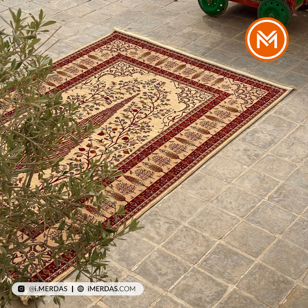 فرش گبه کد 1001 قشقایی زمینه بژ